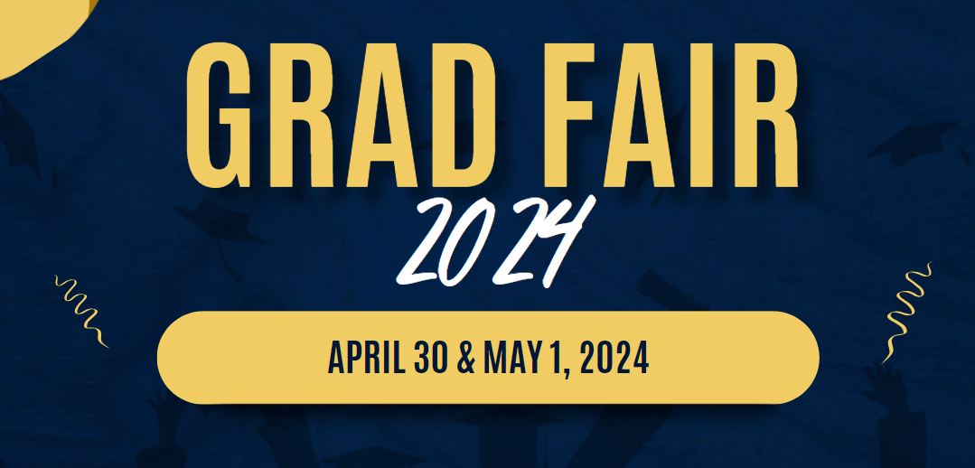SRJC Grad Fair 2024 banner for SRJC Bookstore